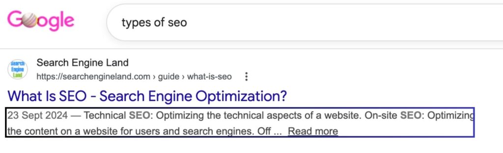 Meta Description Example