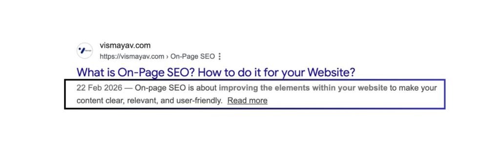 Meta Description Example